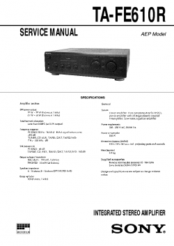 Sony TA-FE610R